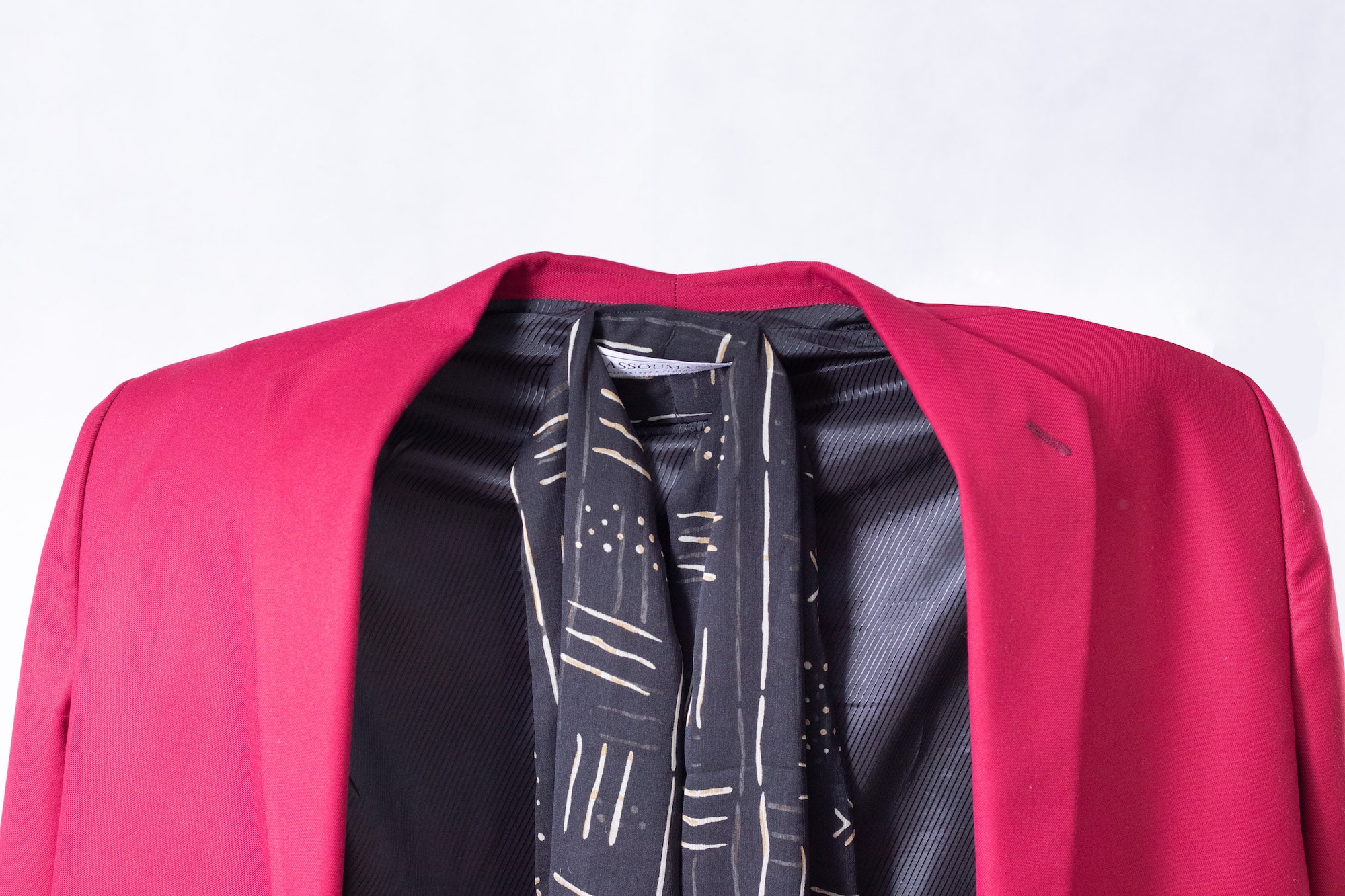 Manteau africain avec écharpe